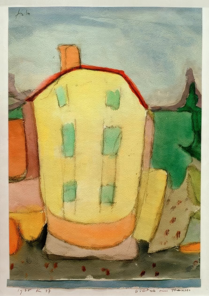 Bildnis eines Hauses tekijältä Paul Klee