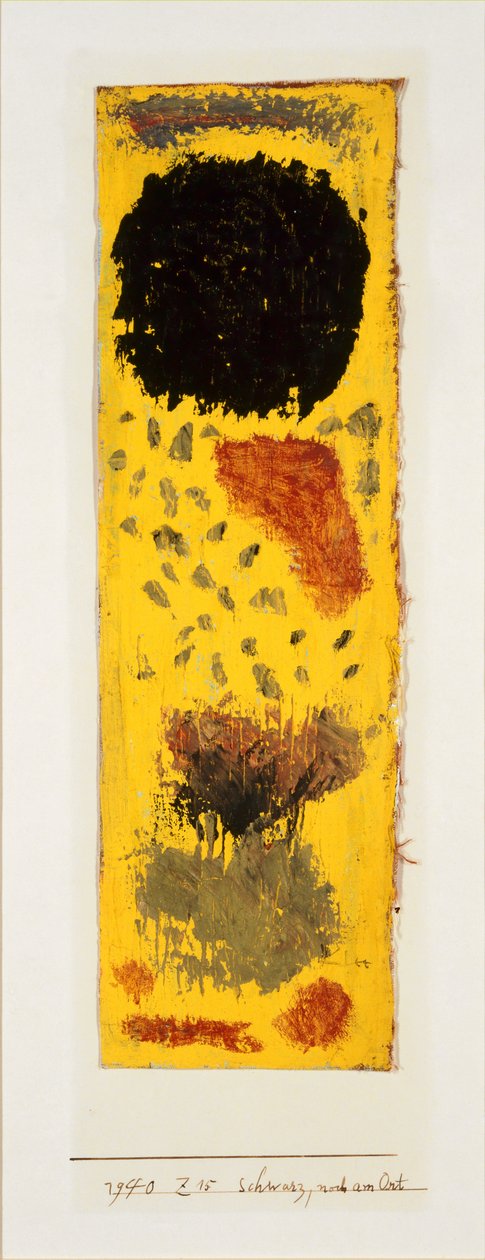Musta, edelleen paikallaan, 1940. tekijältä Paul Klee