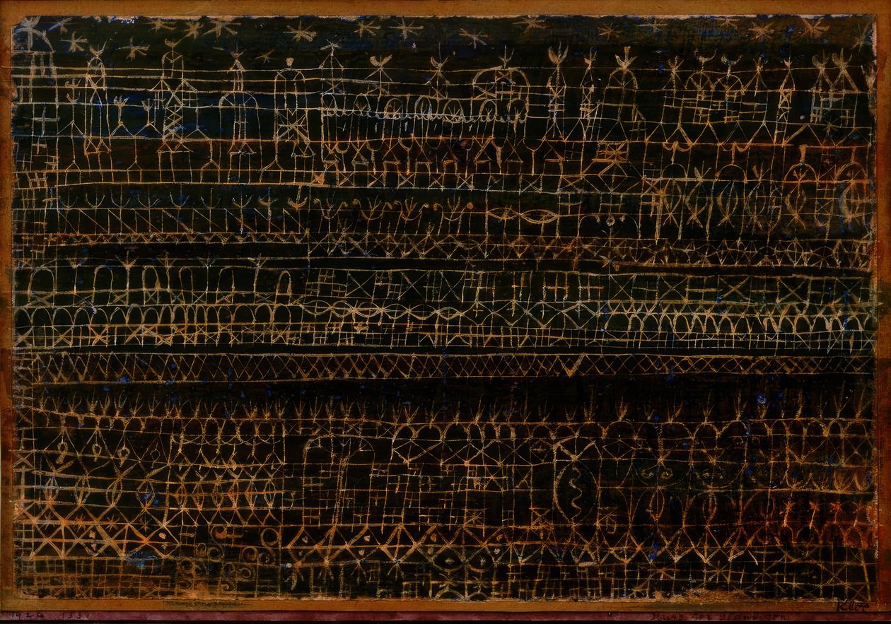 Burg der Gläubigen tekijältä Paul Klee