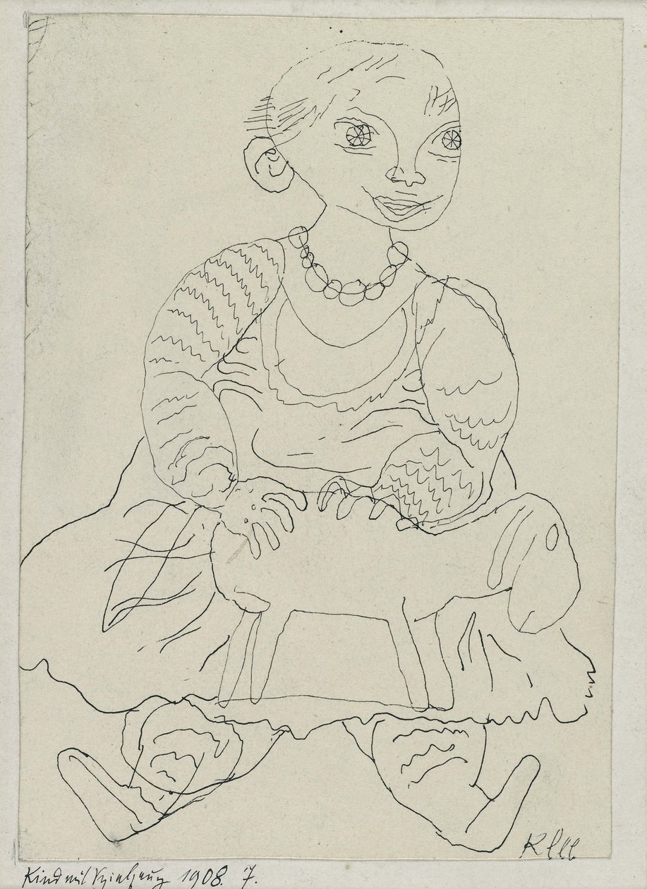 Lapsi lelun kanssa tekijältä Paul Klee