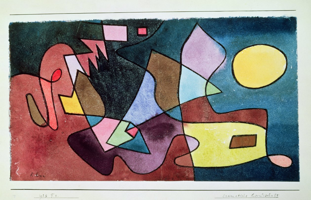 Dramaattinen maisema tekijältä Paul Klee