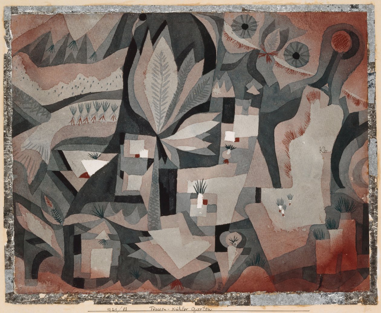 Dry-Cool Garden, 1921. tekijältä Paul Klee
