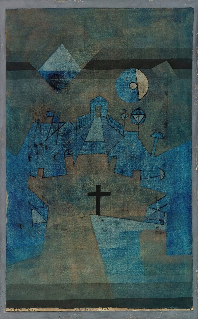 Dünenfriedhof Dunes -hautausmaa, 1924. tekijältä Paul Klee