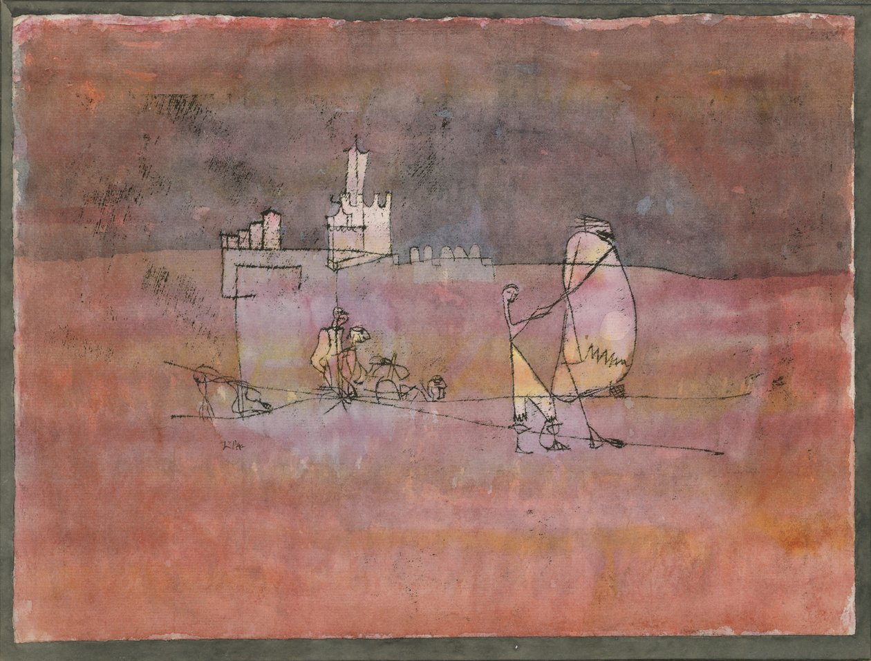 Jakso ennen arabikaupunkia, 1923 tekijältä Paul Klee