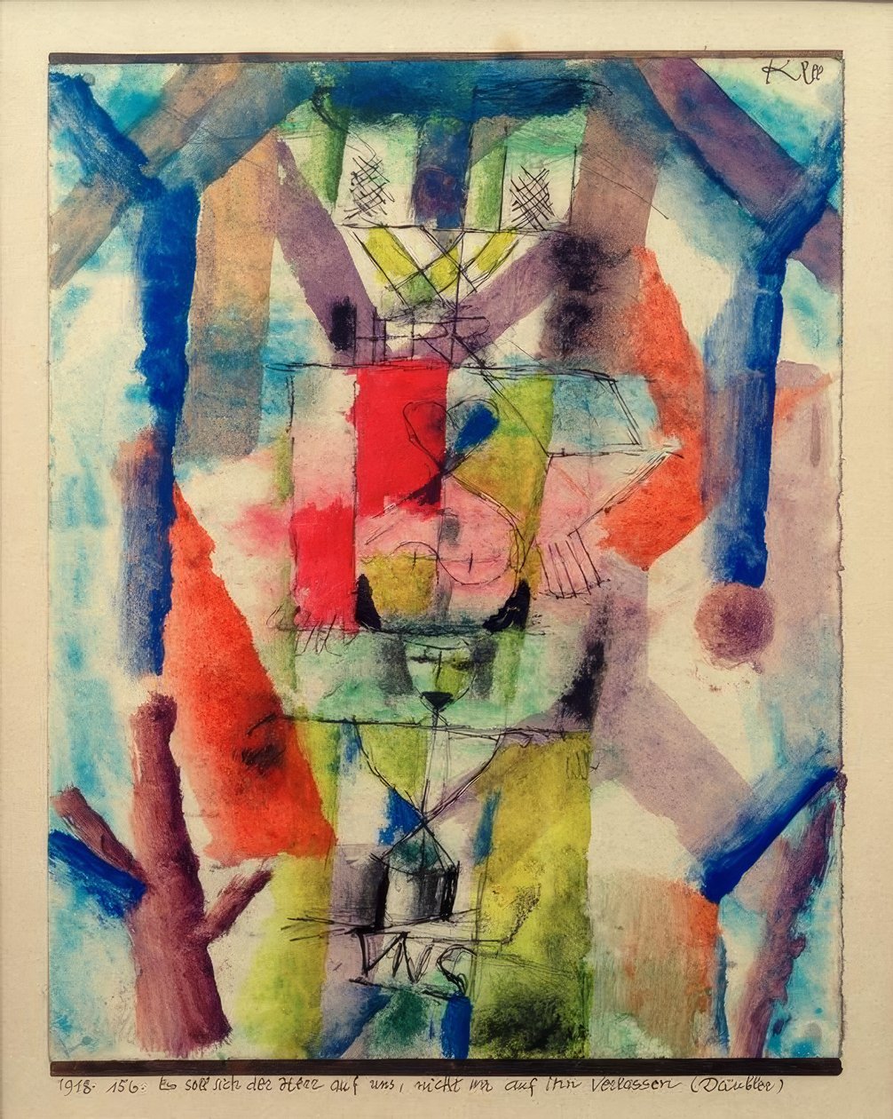 Es soll sich der Herr auf uns, nicht wir auf ihn verlassen tekijältä Paul Klee