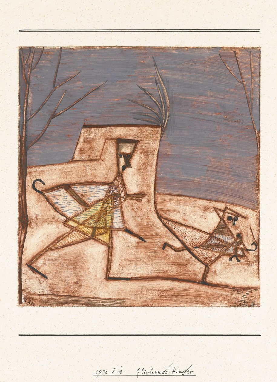 Lapset pakenevat Lapset pakenevat, 1930 tekijältä Paul Klee