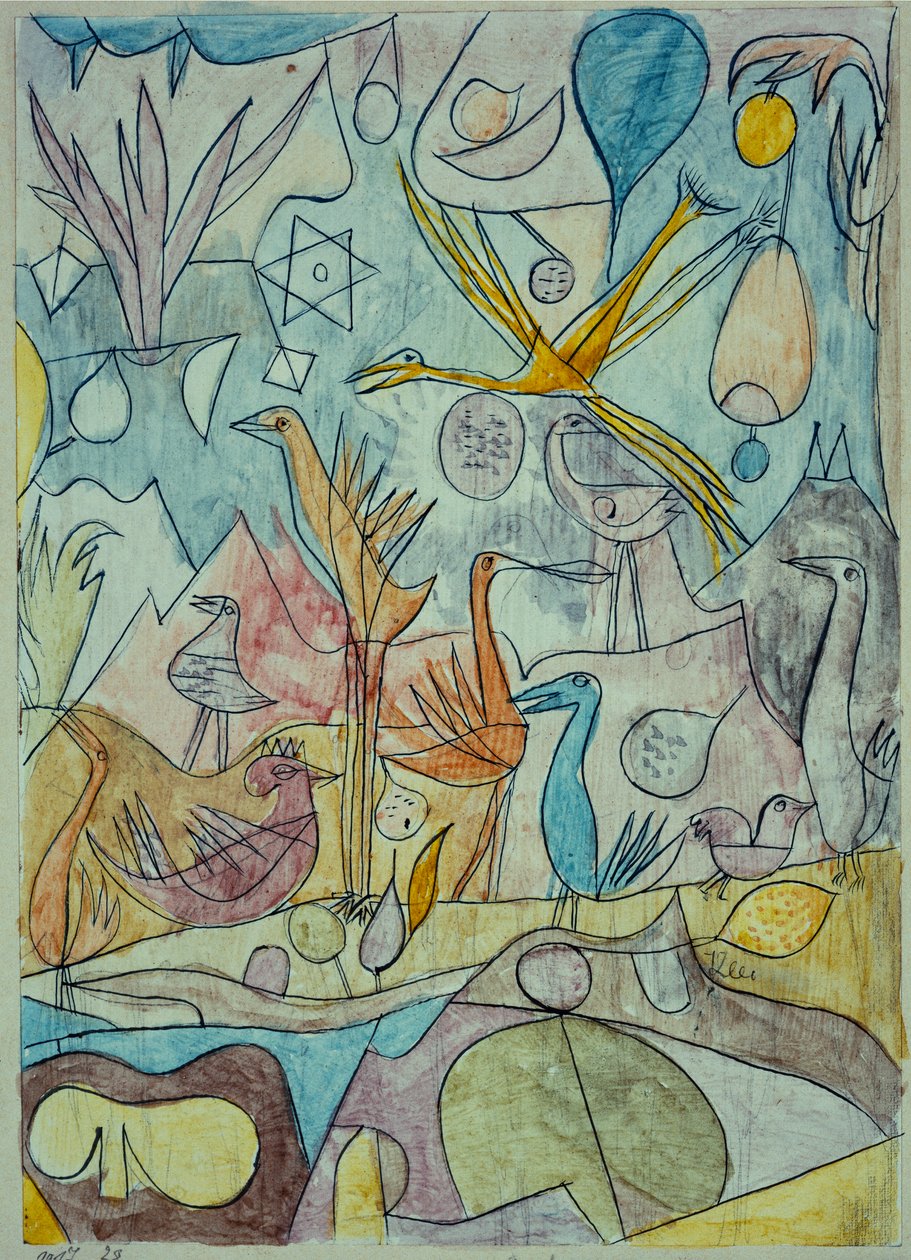 Lintuparvi tekijältä Paul Klee