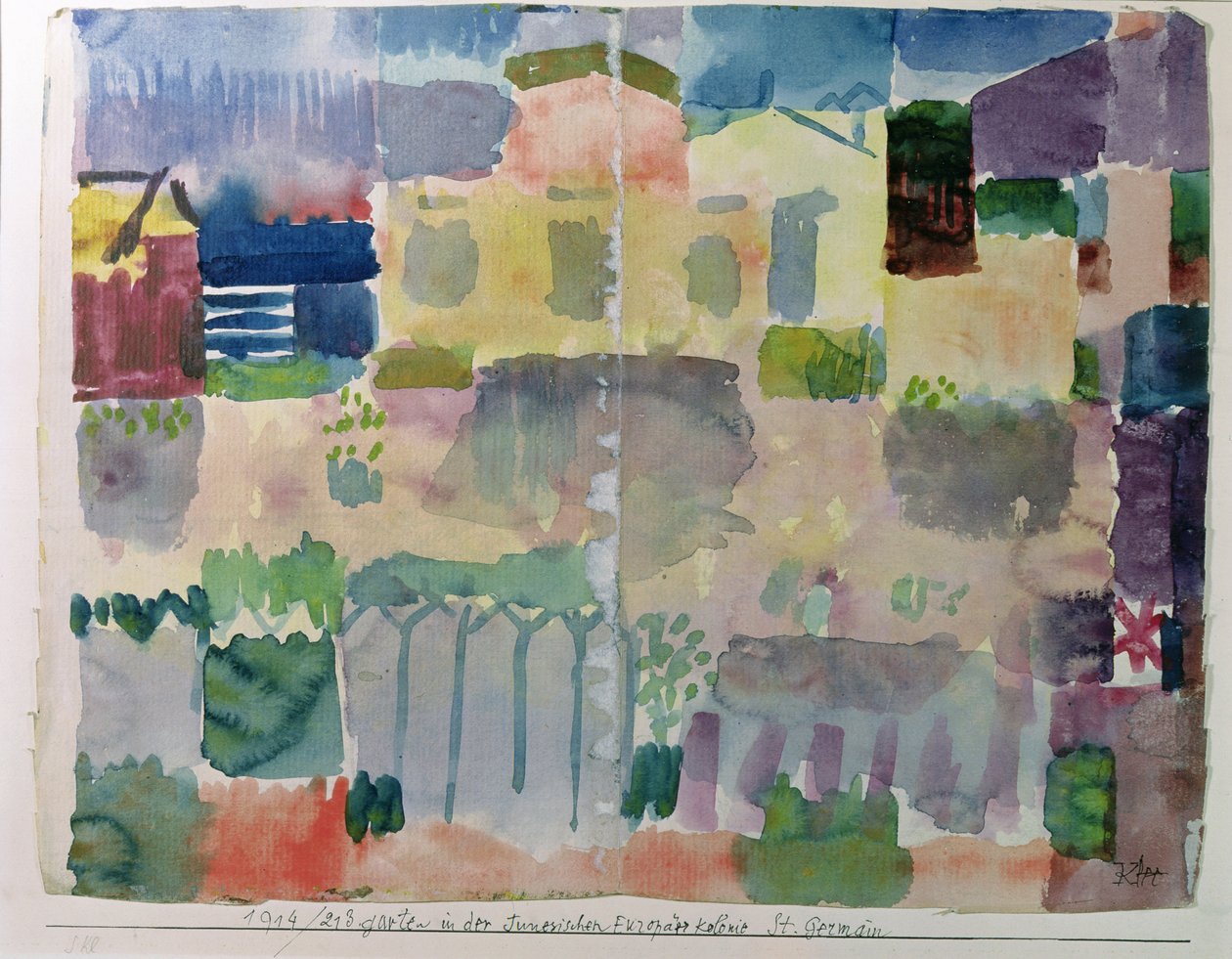 Grădină din Saint-Germain, cartierul european din Tunisfinnish tekijältä Paul Klee
