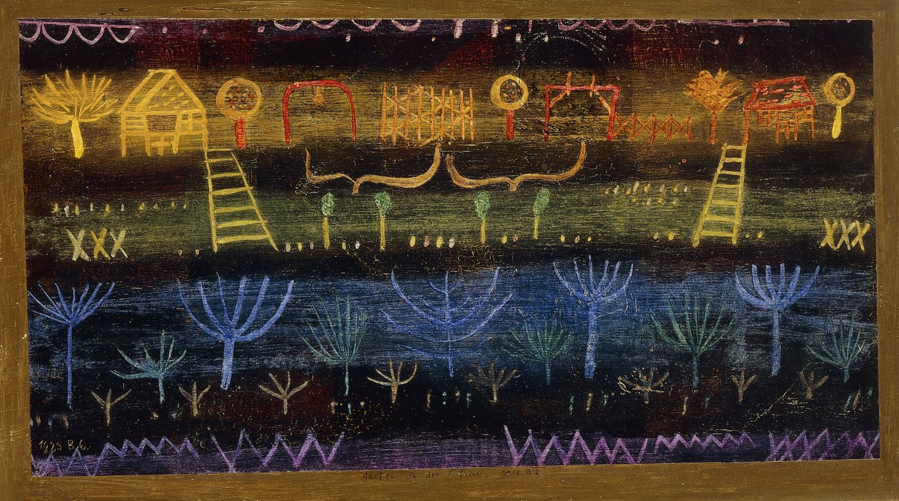 puutarha tasolla; puutarha tasangolla tekijältä Paul Klee