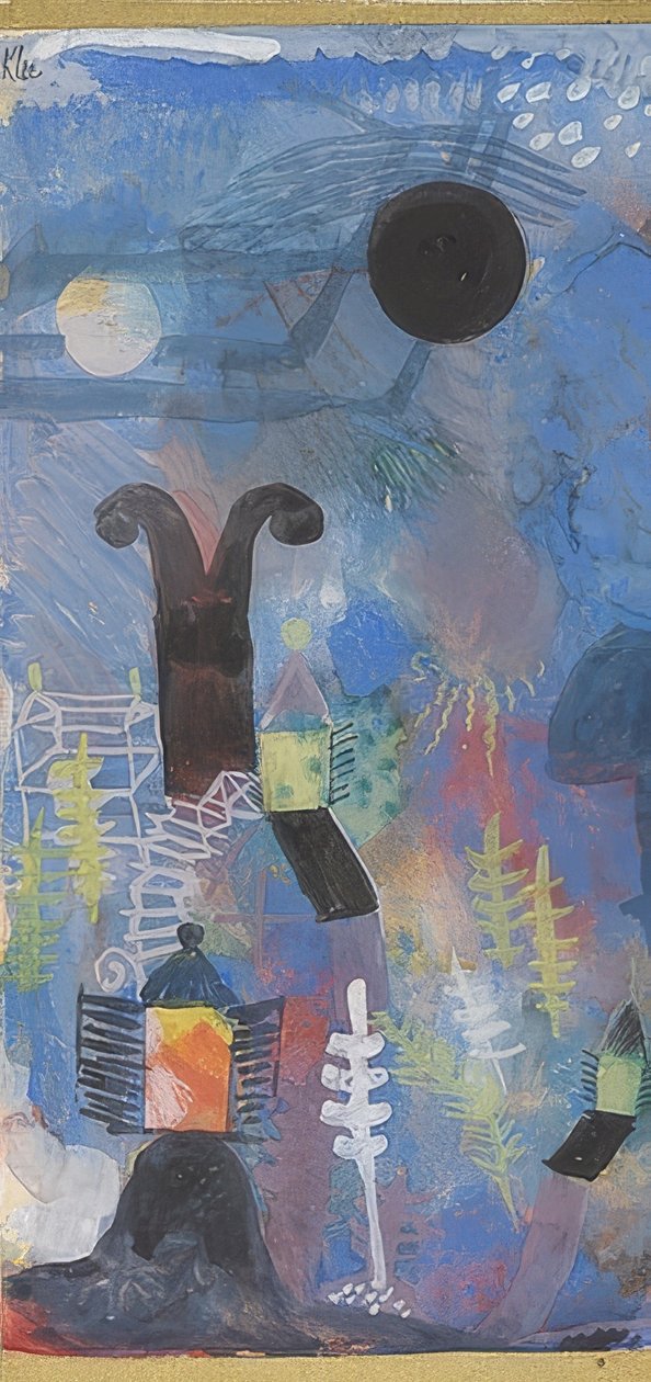 Puutarha. 1918 tekijältä Paul Klee