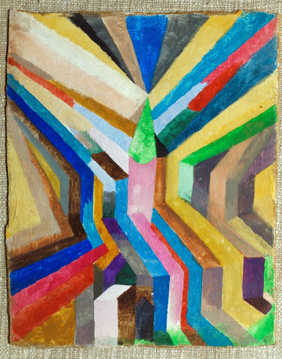 Vihreä kirkontorni keskellä (huohotus) tekijältä Paul Klee