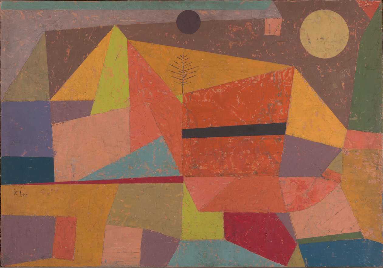 Iloinen vuoristomaisema tekijältä Paul Klee