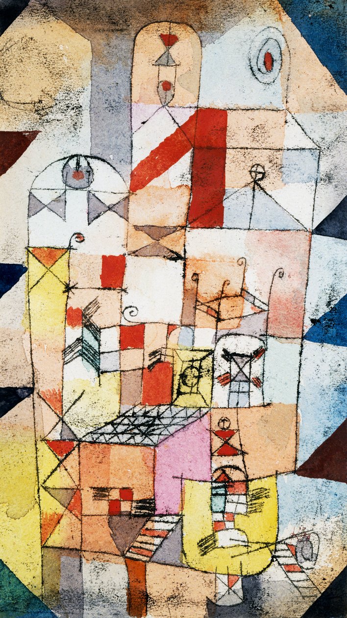 Talon sisustus, n.1919 tekijältä Paul Klee