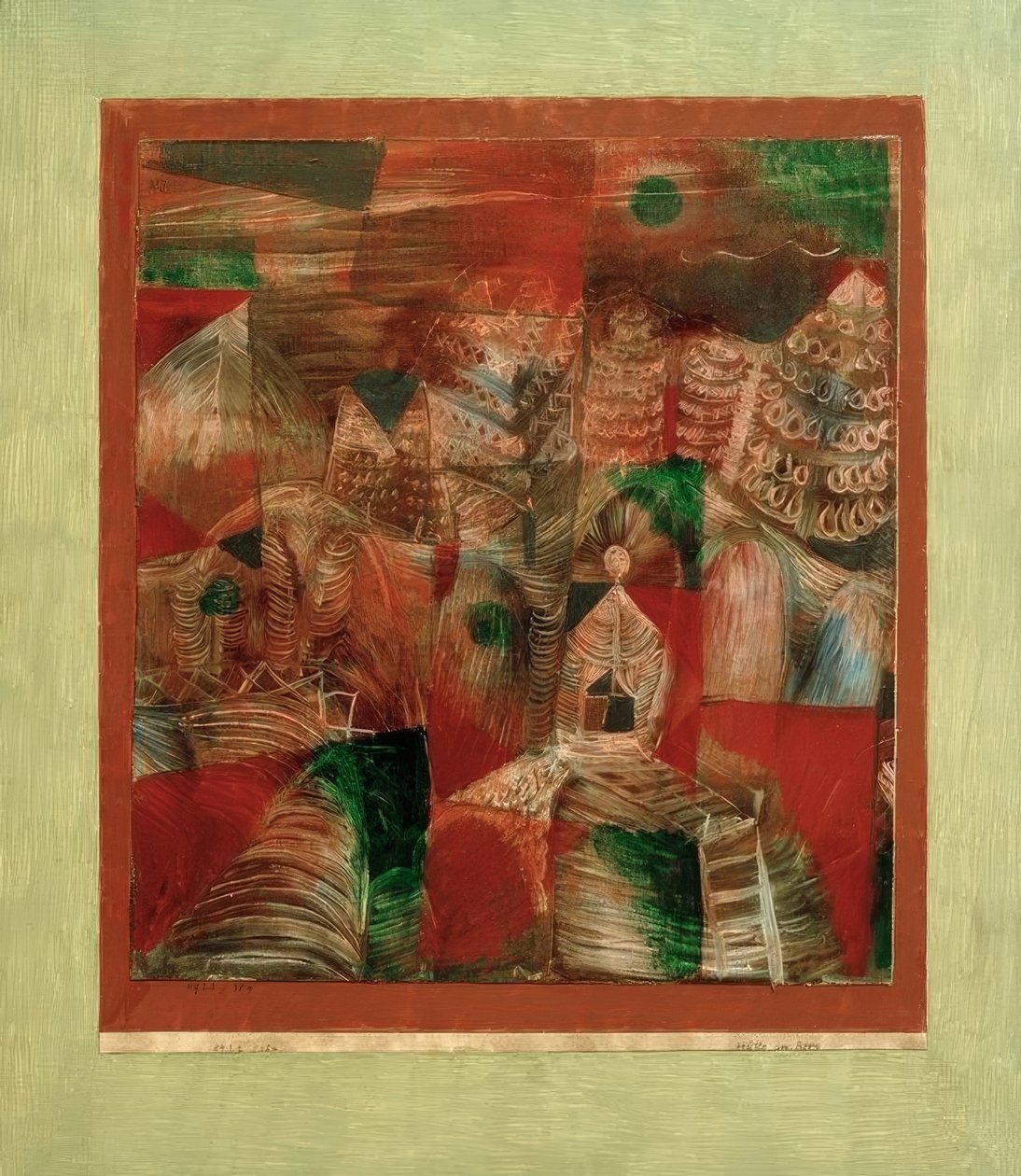 Hütte am Berg tekijältä Paul Klee