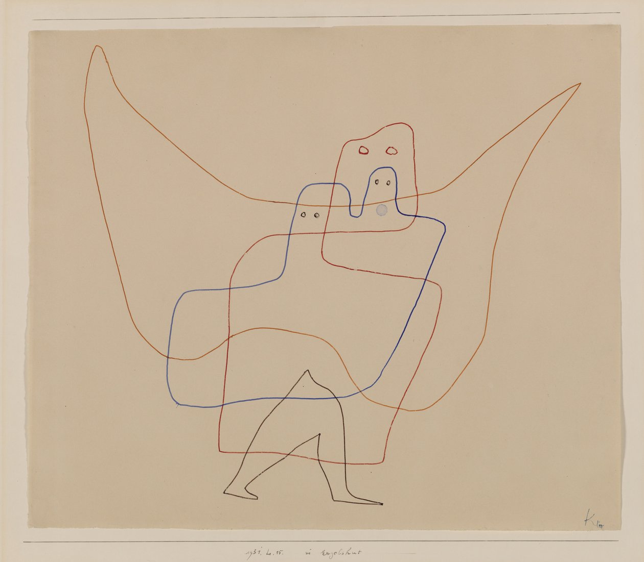 Teoksessa Angels Care, 1931. tekijältä Paul Klee