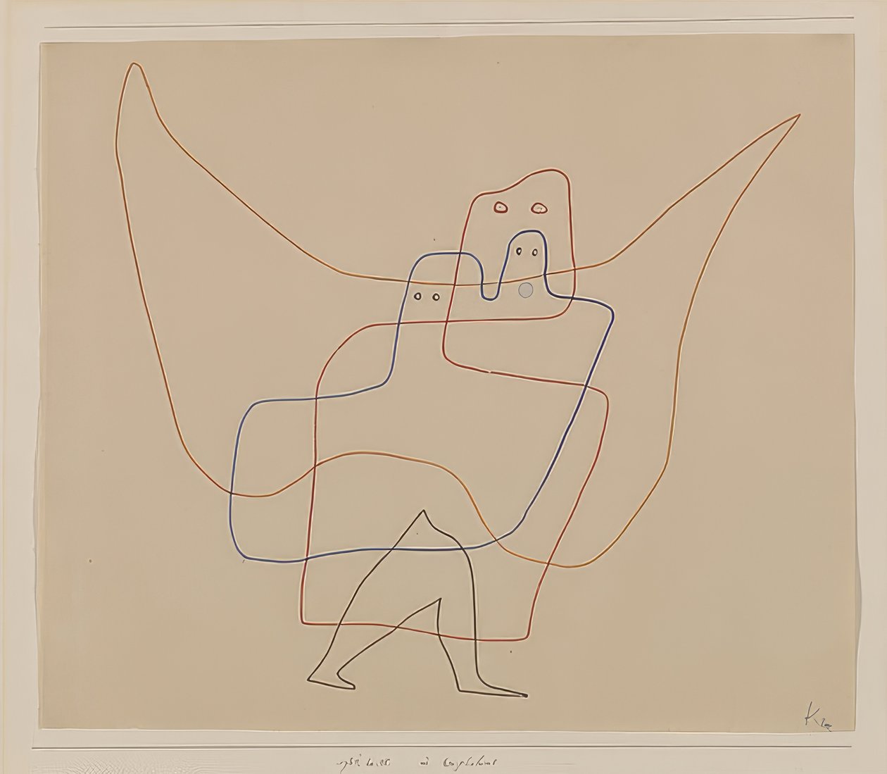 Engelshutissa. 1931 tekijältä Paul Klee