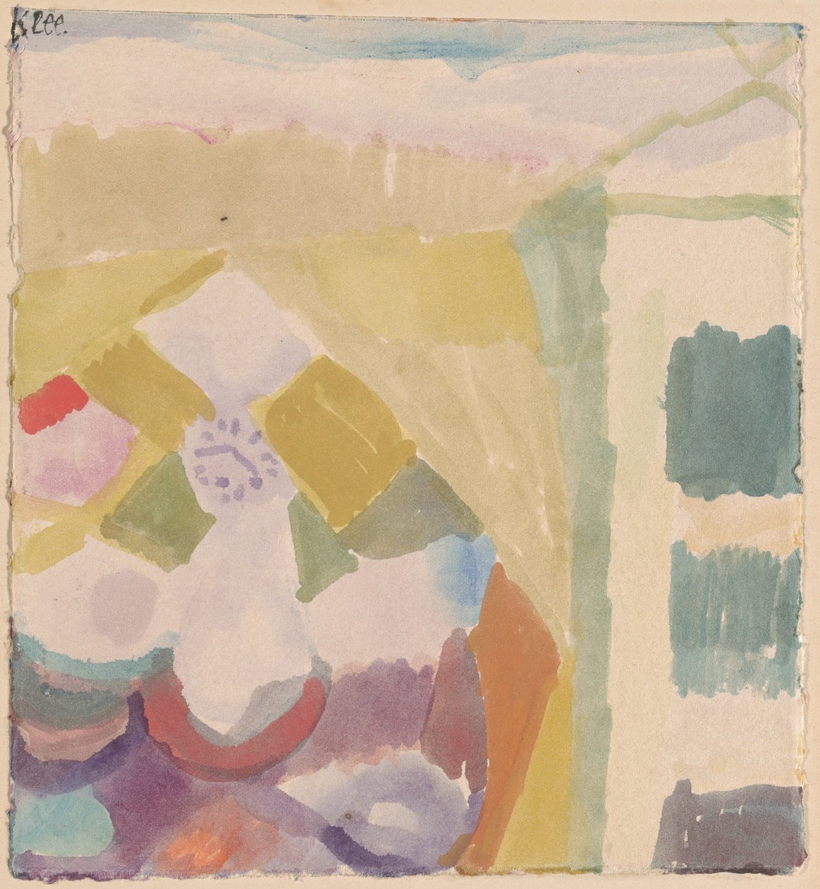 Sisätilat kellolla tekijältä Paul Klee