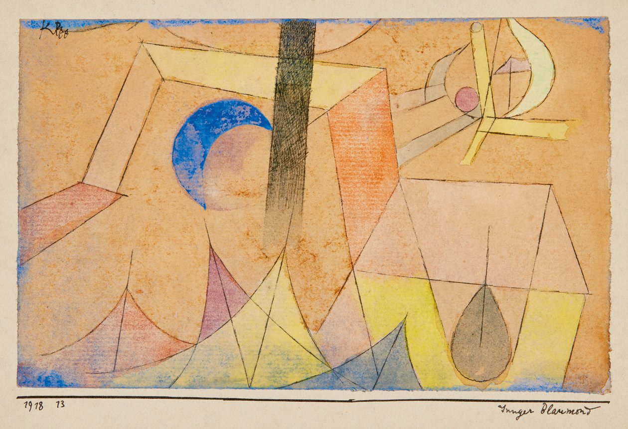Junger Blaumond Young Blue-Moon, 1918. tekijältä Paul Klee