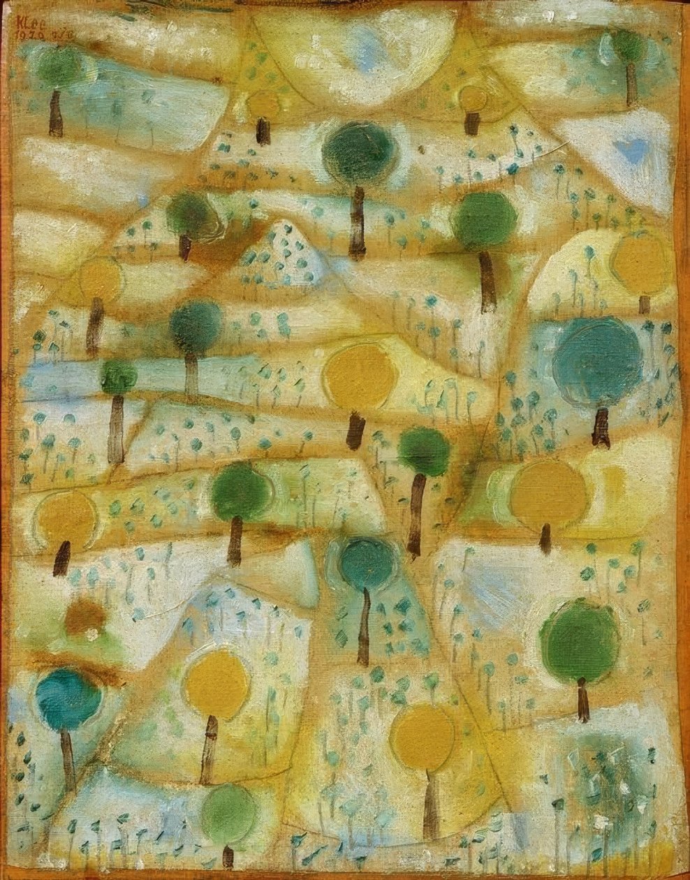 Kleine rhythmische Landschaft tekijältä Paul Klee