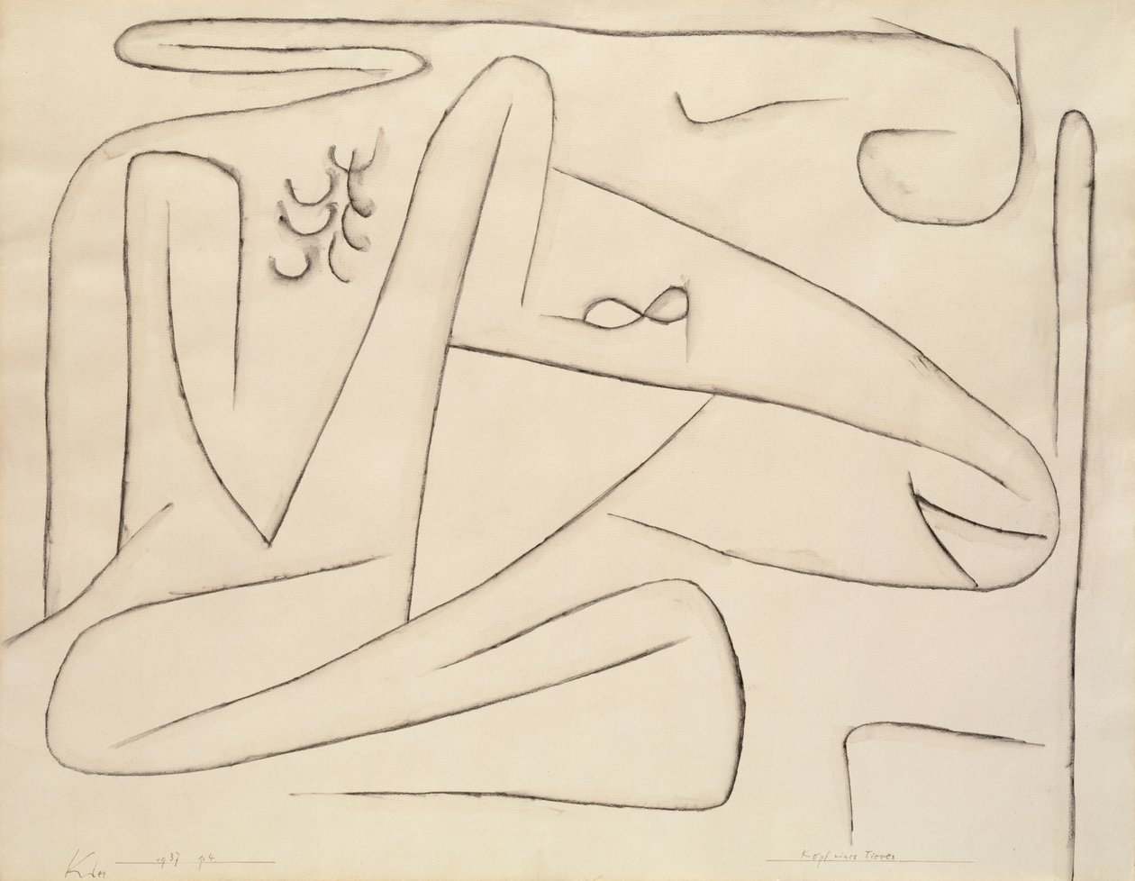 Eläimen Pää tekijältä Paul Klee