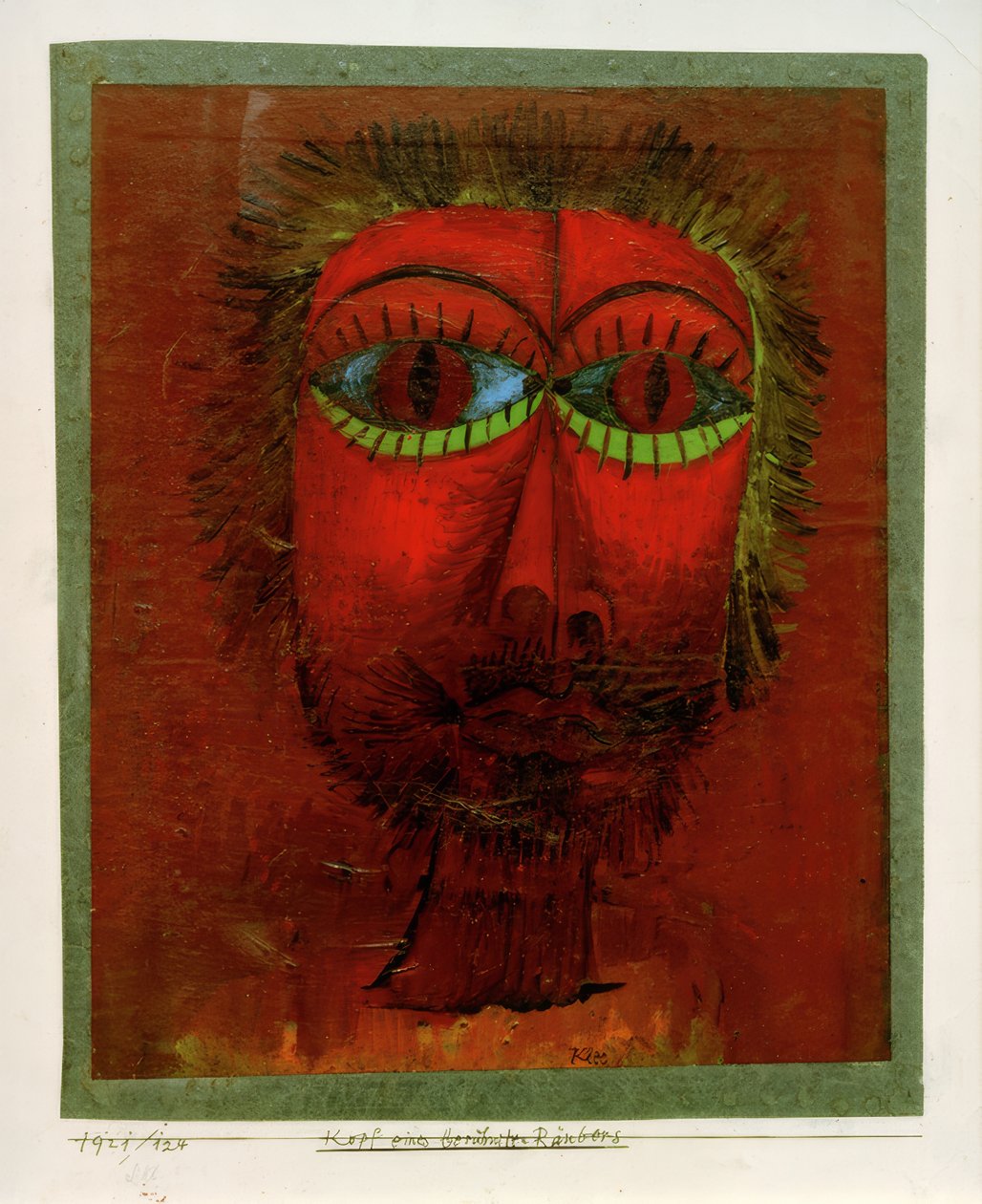 Kopf eines berühmten Räubers tekijältä Paul Klee