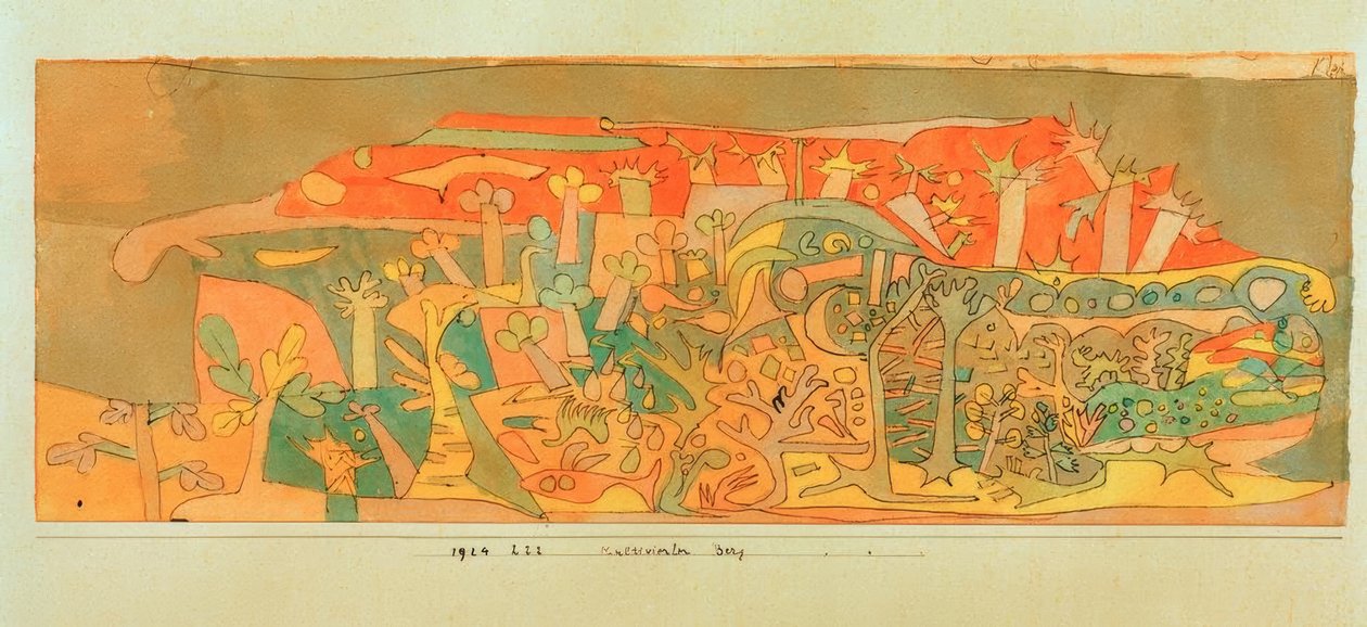 Kultivierter Berg tekijältä Paul Klee