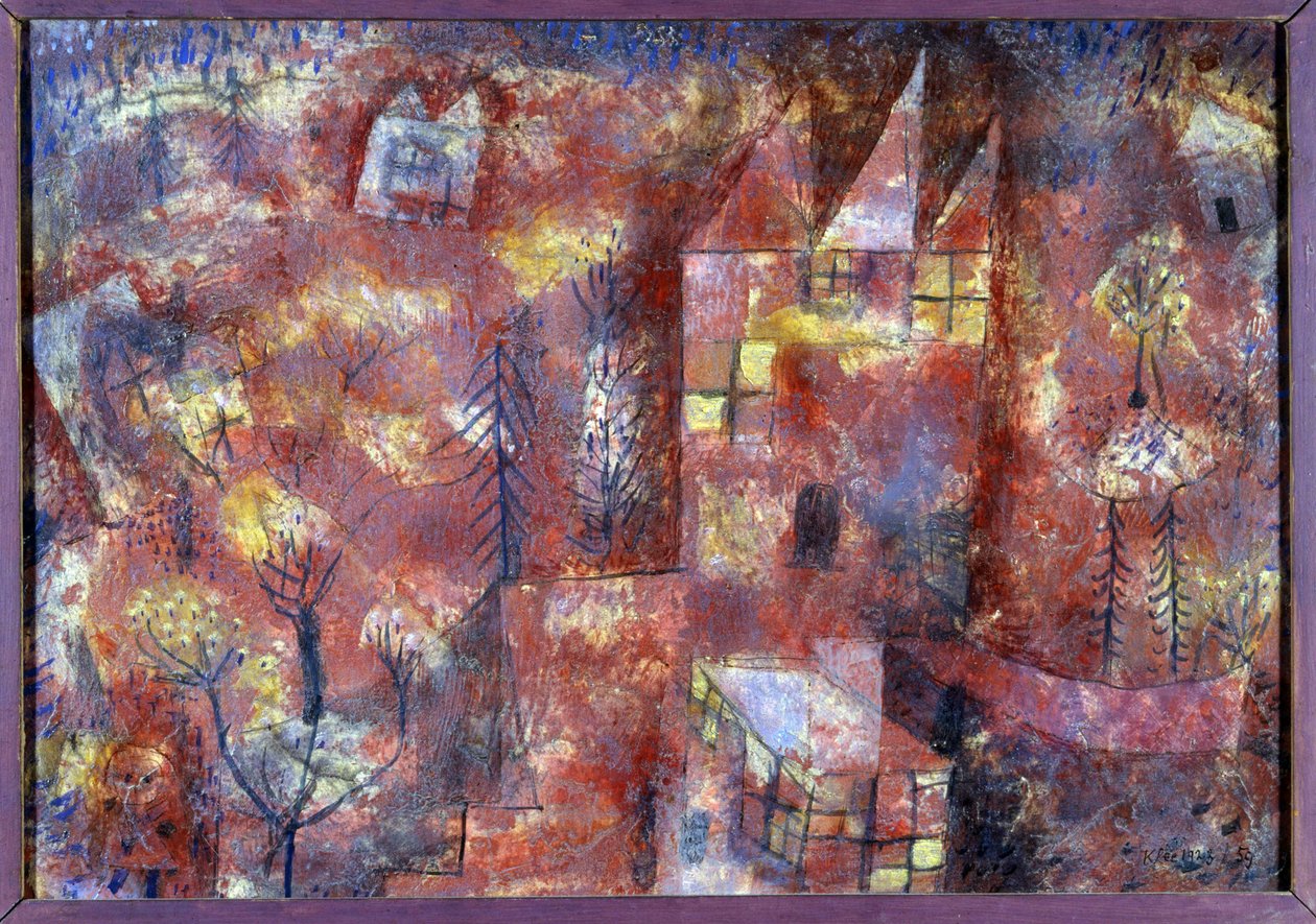 Maisema lapsen kanssa (pastelli) tekijältä Paul Klee