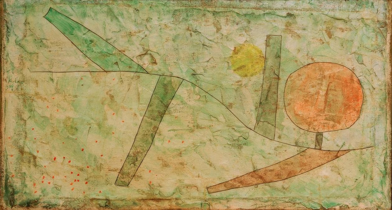Landschaft am Anfang tekijältä Paul Klee