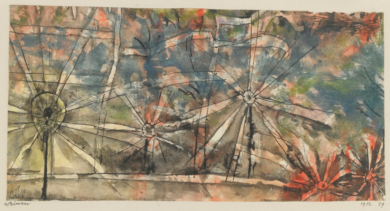 Lanterns Street Lamps, 1912. tekijältä Paul Klee