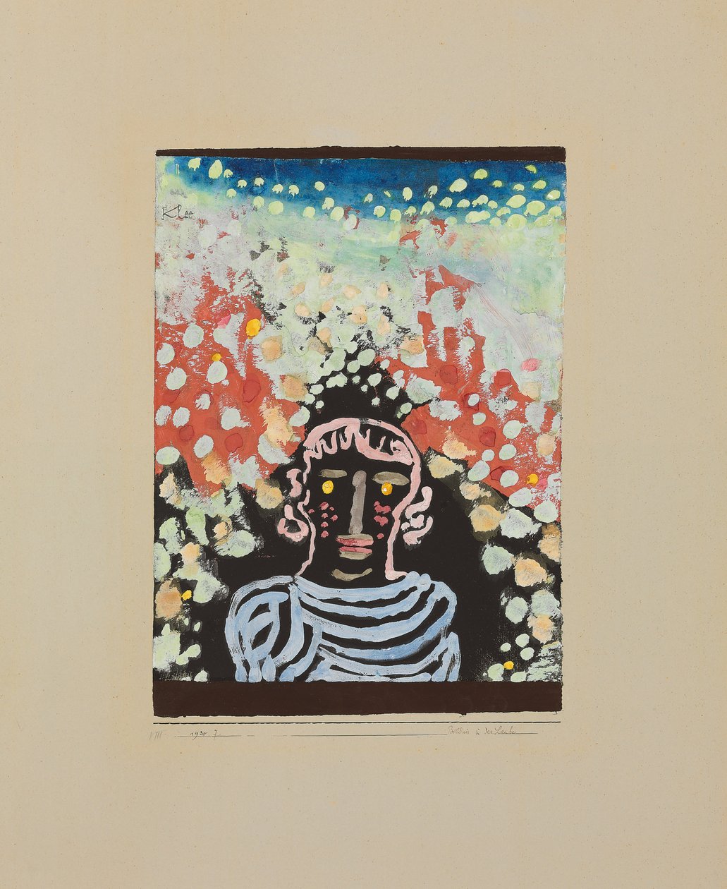 kaltaisuus bowissa; Muotokuva lehtimajassa tekijältä Paul Klee