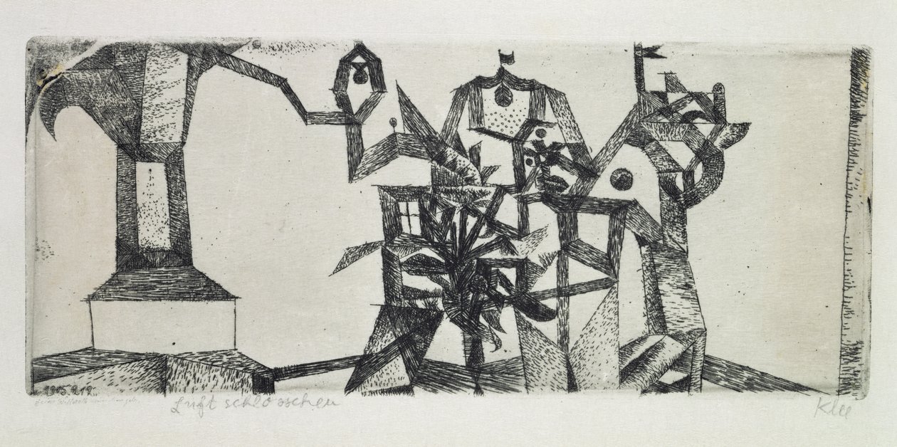 Pieni linna ilmassa tekijältä Paul Klee