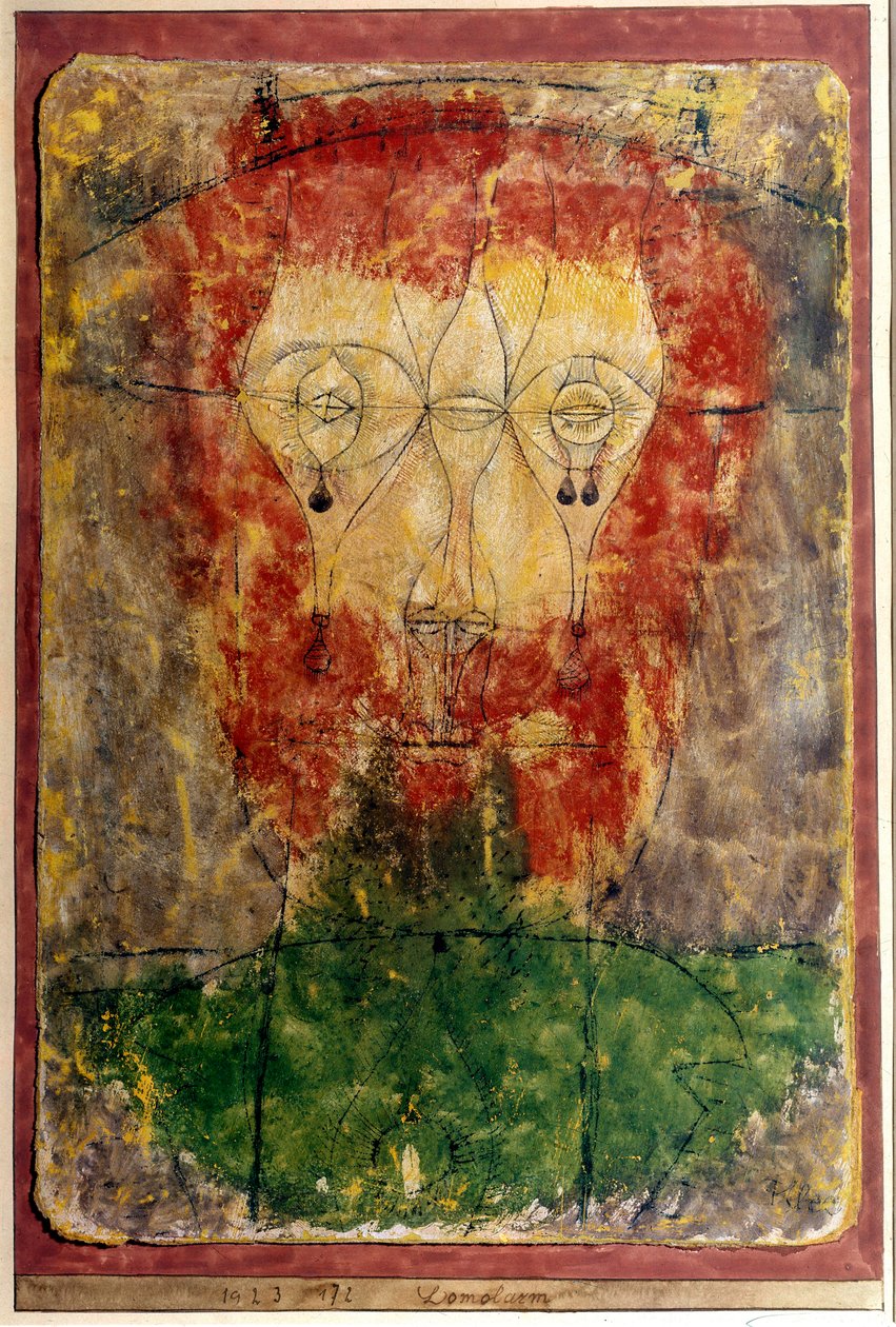 Paul Kleen (1879-1940) Lomolarm-maalaus (ec.suiss.) 1923 (öljy kankaalle) tekijältä Paul Klee