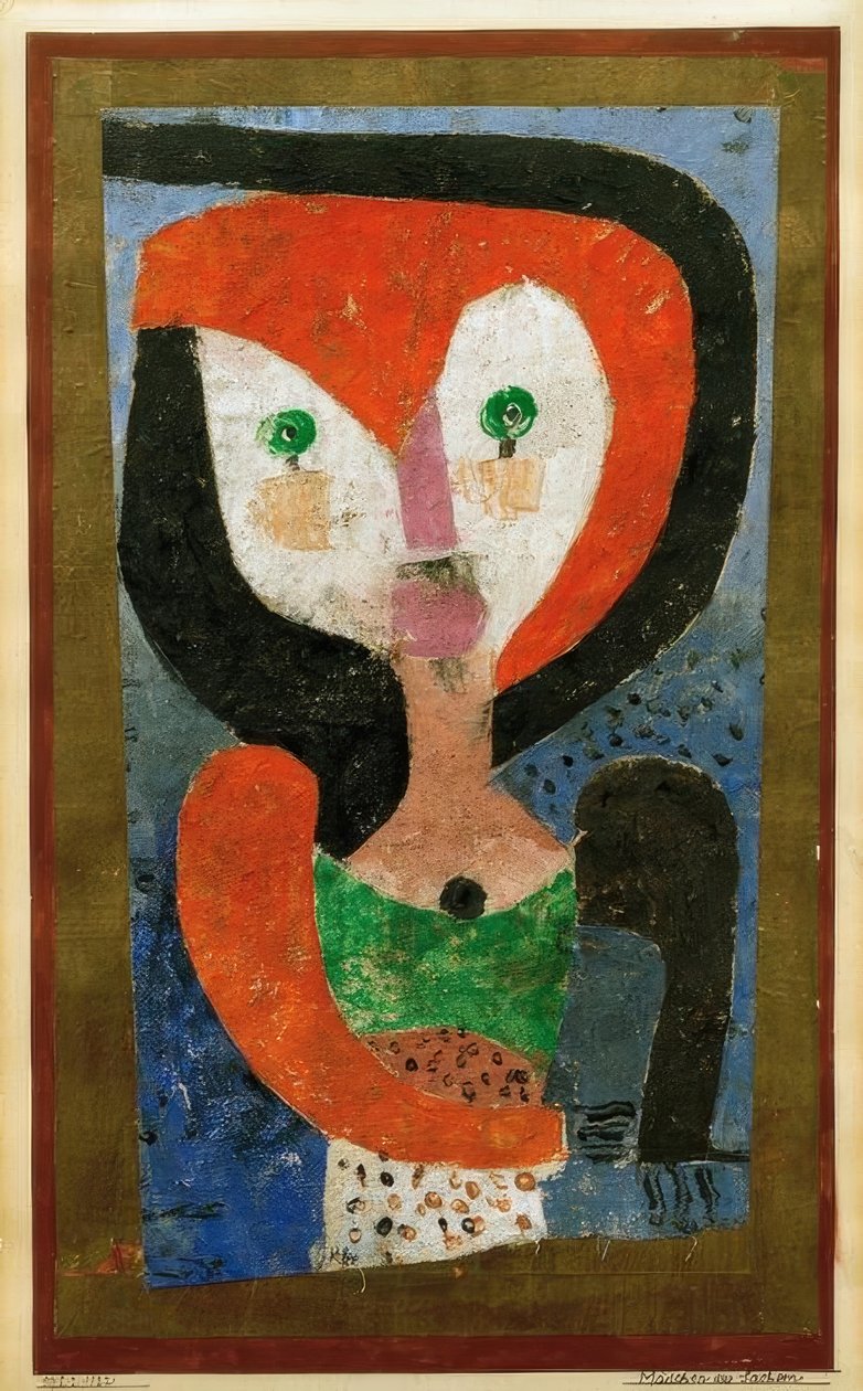 Mädchen aus Sachsen tekijältä Paul Klee