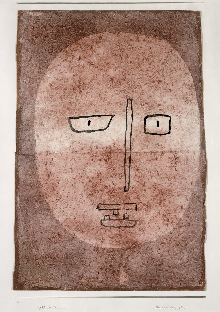 Naamio kolmella hampaalla tekijältä Paul Klee