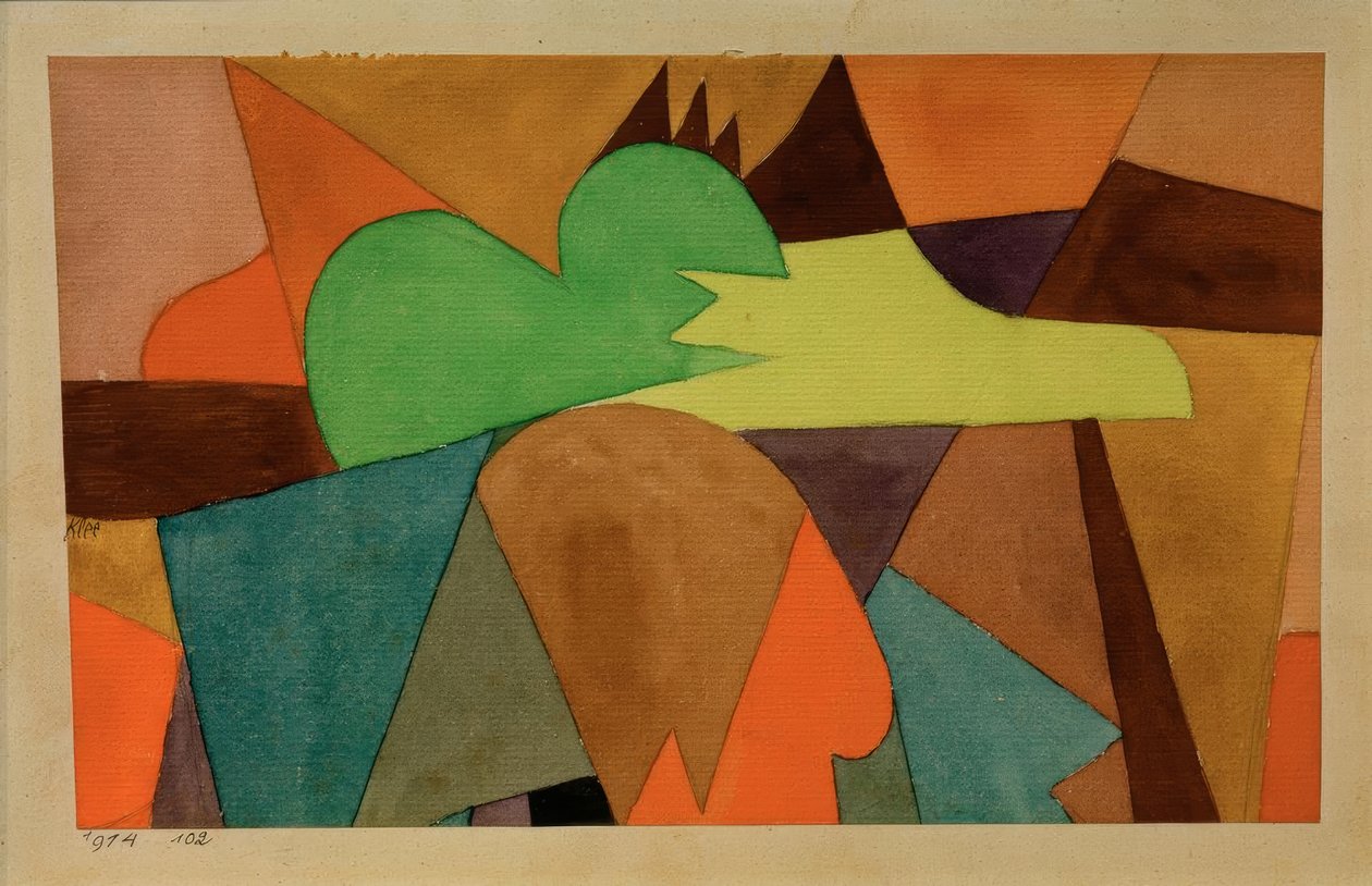 Mit d. braunen Spitzen tekijältä Paul Klee