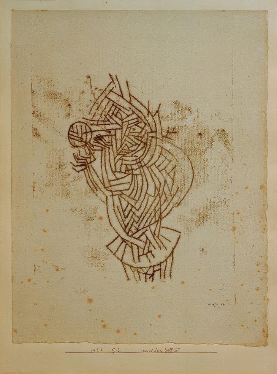 Mit dem Ball II tekijältä Paul Klee