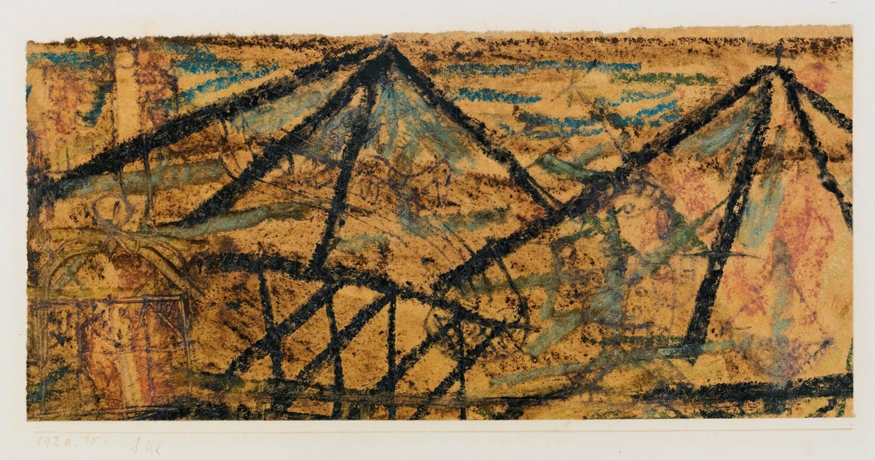 Vedenkuljettajan kanssa, 1920. tekijältä Paul Klee