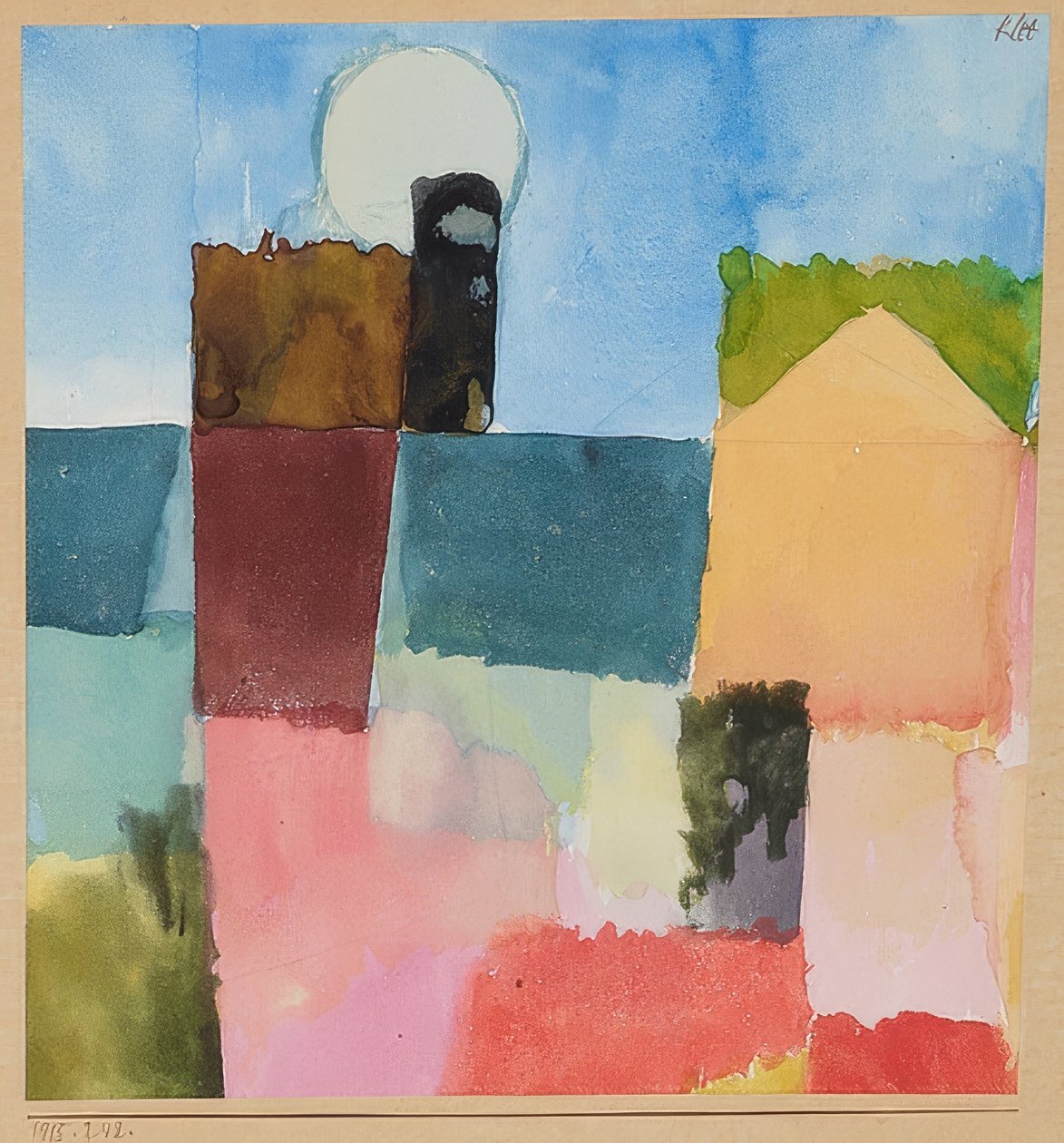 Moonrise (St. Germain). 1915/242 tekijältä Paul Klee