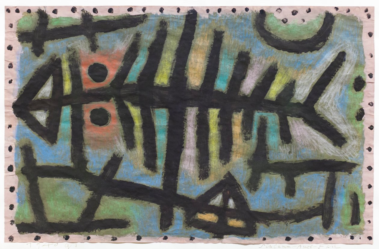 Muta-metsikala (Schlamm Assel Fisch) tekijältä Paul Klee