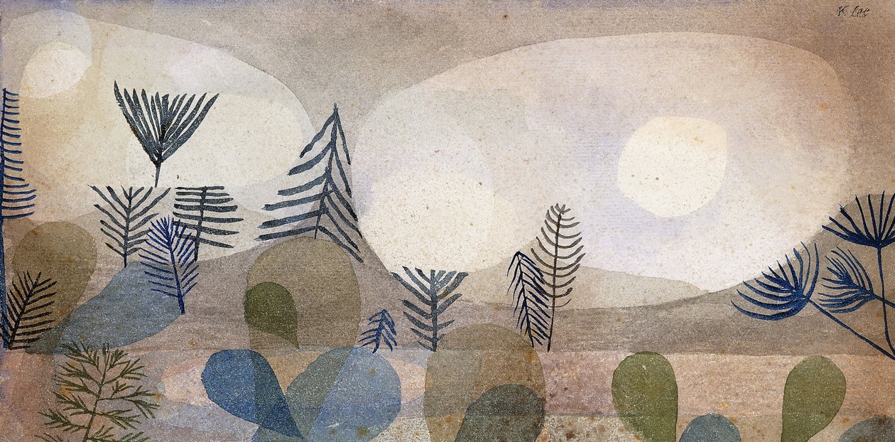 Oceanic Maisema; Oceanic Landschaft tekijältä Paul Klee