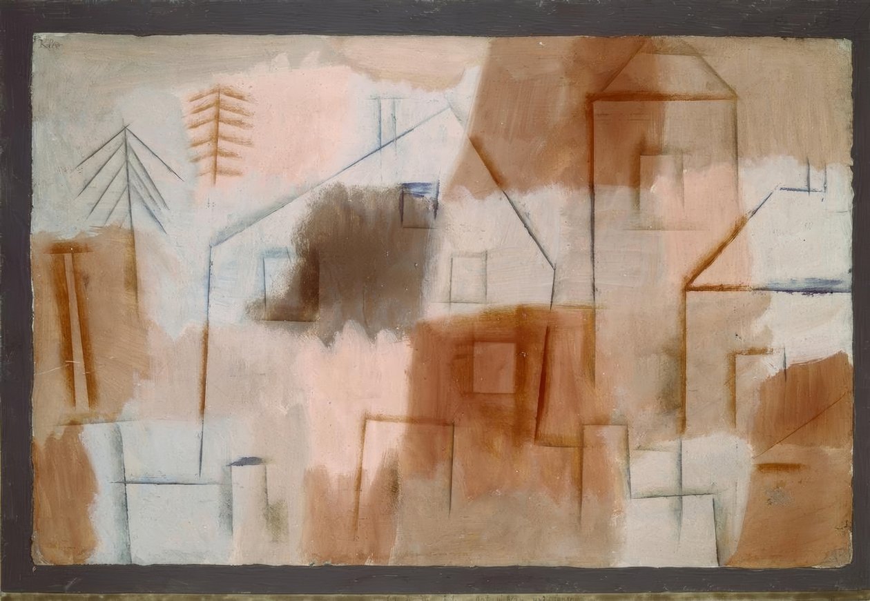 Ort in Blau und Orange tekijältä Paul Klee