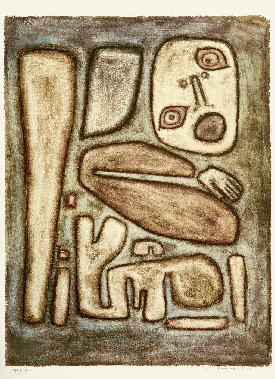 Pelon puhkeaminen III, 1939. tekijältä Paul Klee