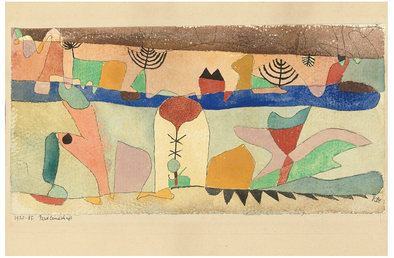 Puistomaisema tekijältä Paul Klee