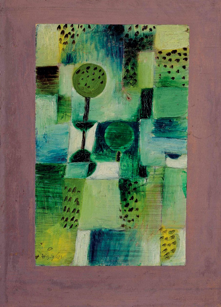 Puistokuva Regen Park in the Rainissa, 1920. tekijältä Paul Klee