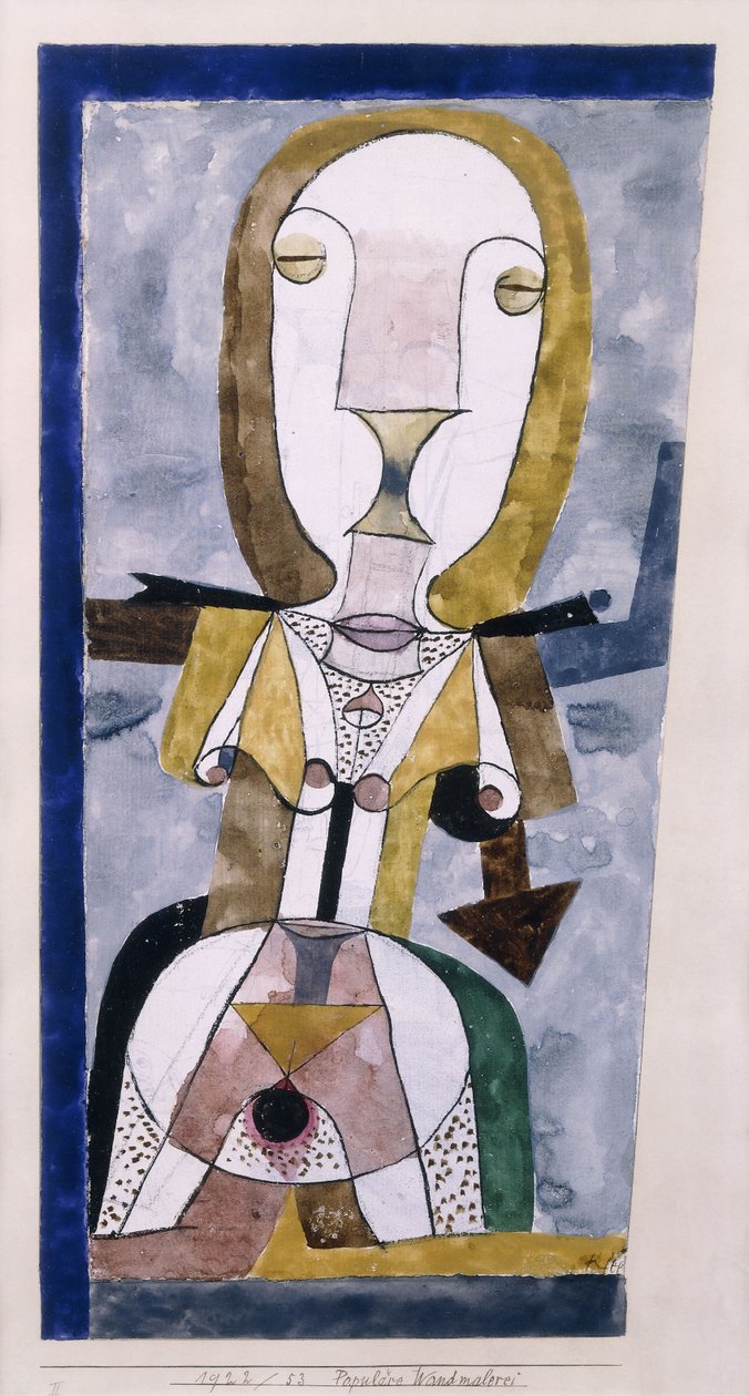 Suosittu seinämaalaus; Suosittu Wandmalerei tekijältä Paul Klee