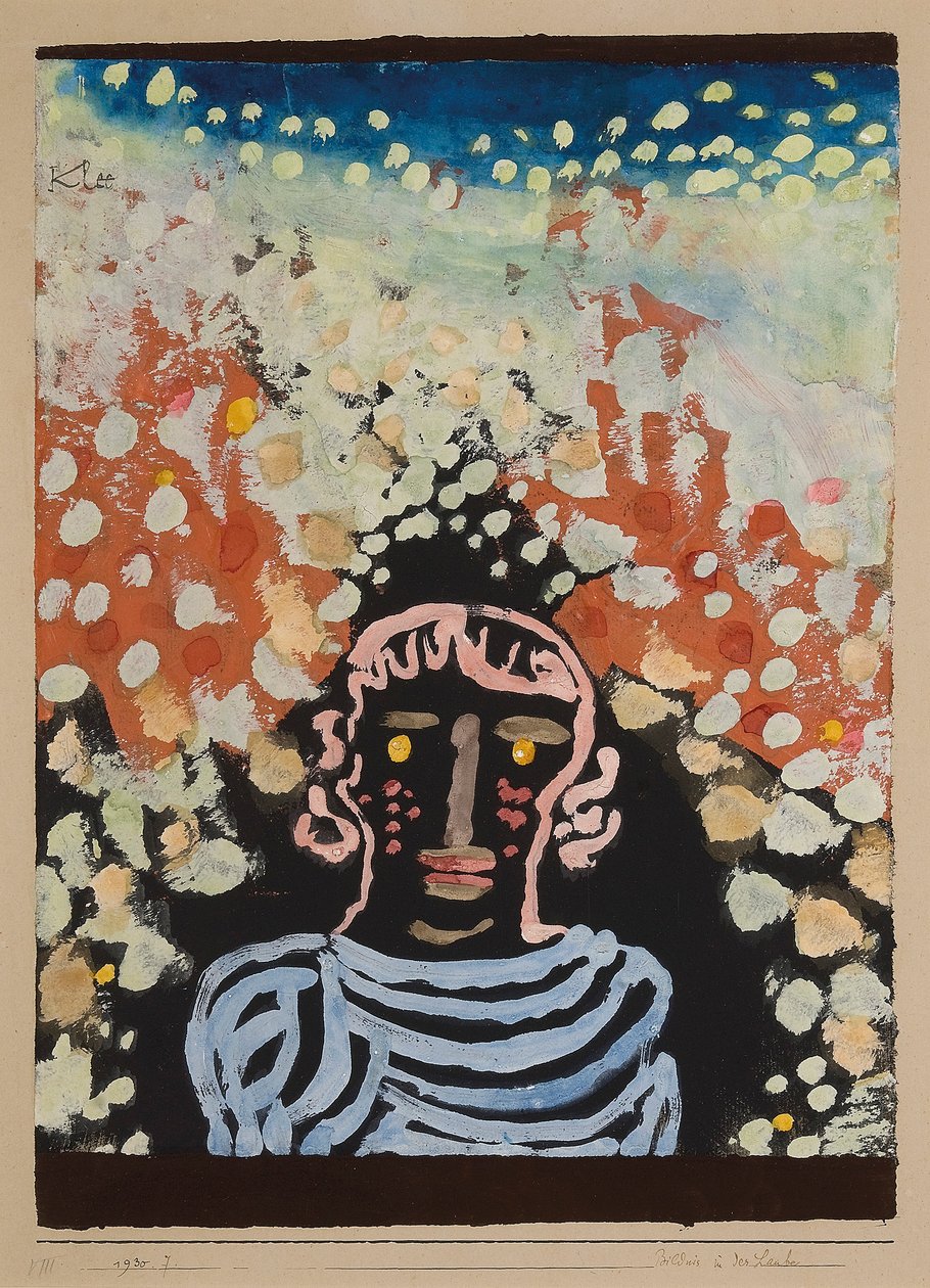 Muotokuva lehtimajassa tekijältä Paul Klee