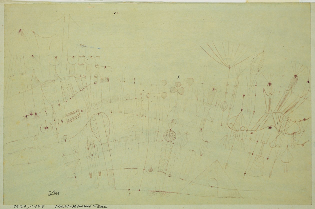 Esihistoriallinen kasvillisuus tekijältä Paul Klee