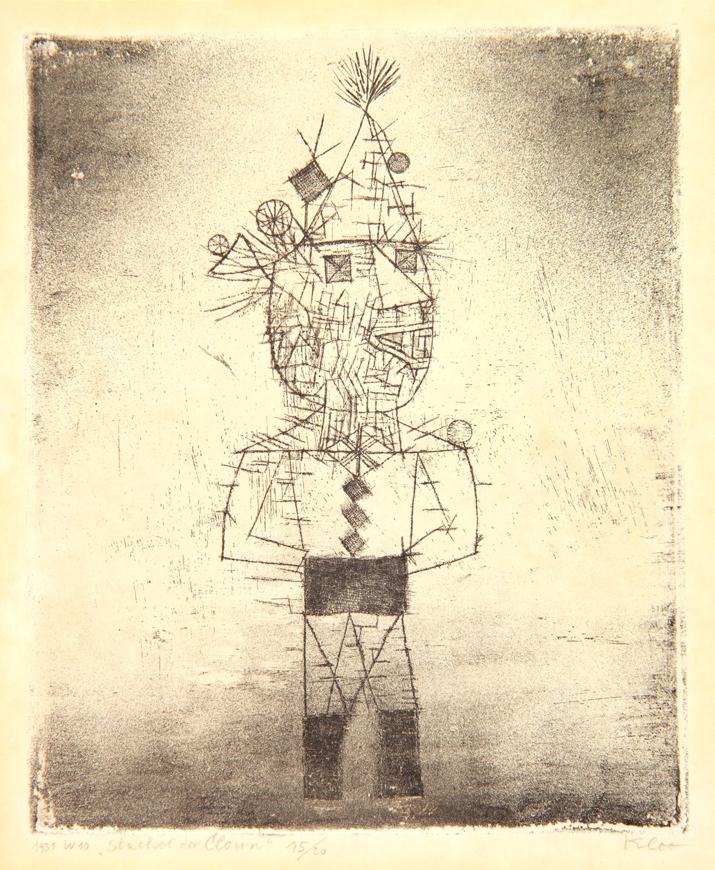 Prickle the Clown tai Stachel der Clown tekijältä Paul Klee