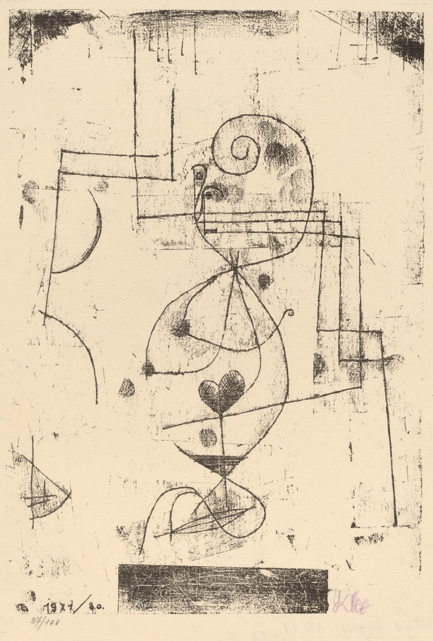 Sydänten kuningatar (Herzdame) tekijältä Paul Klee