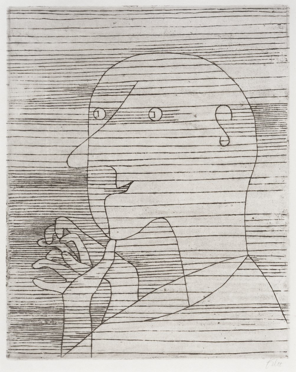 Laskee vanha mies tekijältä Paul Klee